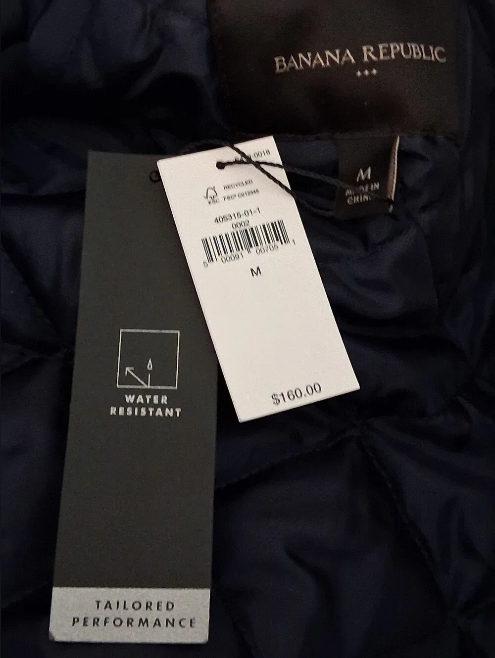 Banana Republic Men's Navy Blue Bomber/Flight Jacket Sz M NWT